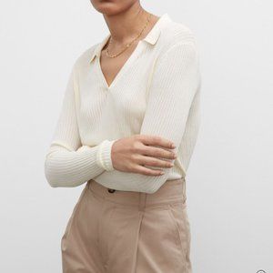 Club Monaco Yellow Knit Top
